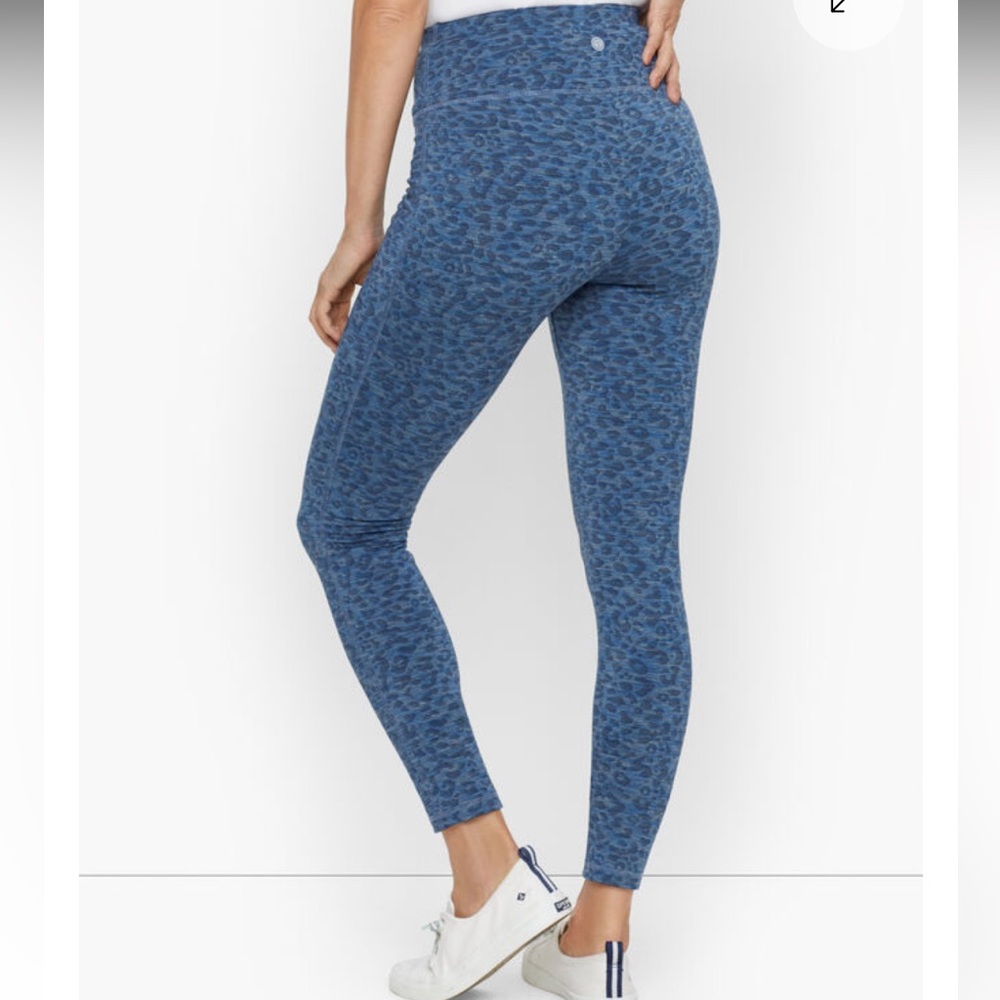 Talbots Blue Leggings with High Waist and Seamless Design, X - Picture 2 of 9